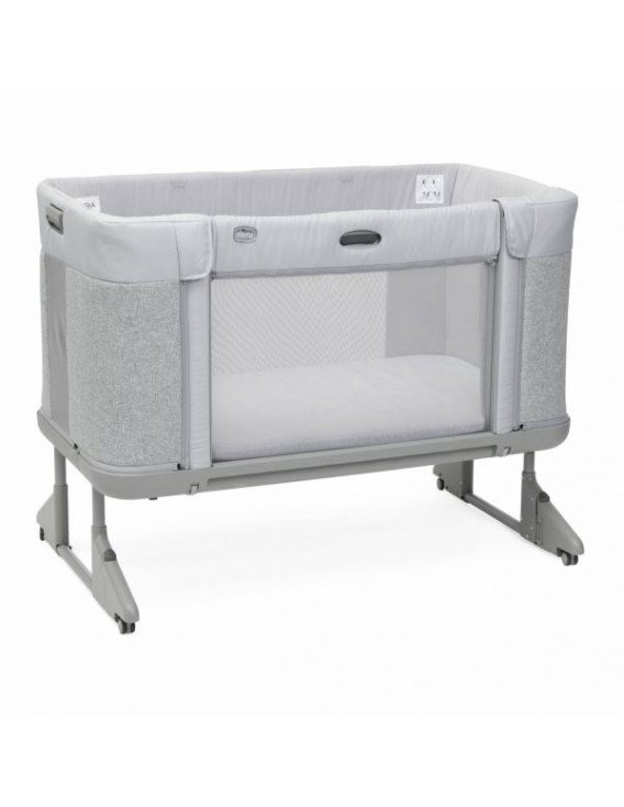 CUNA CHICCO NEXT2ME FOREVER ASH GREY CROSS CHICCO