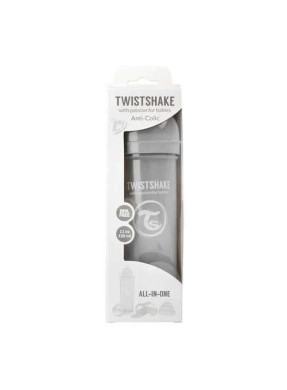 Twistshake Biberón Anticólico Blanco 330ml - Tutete